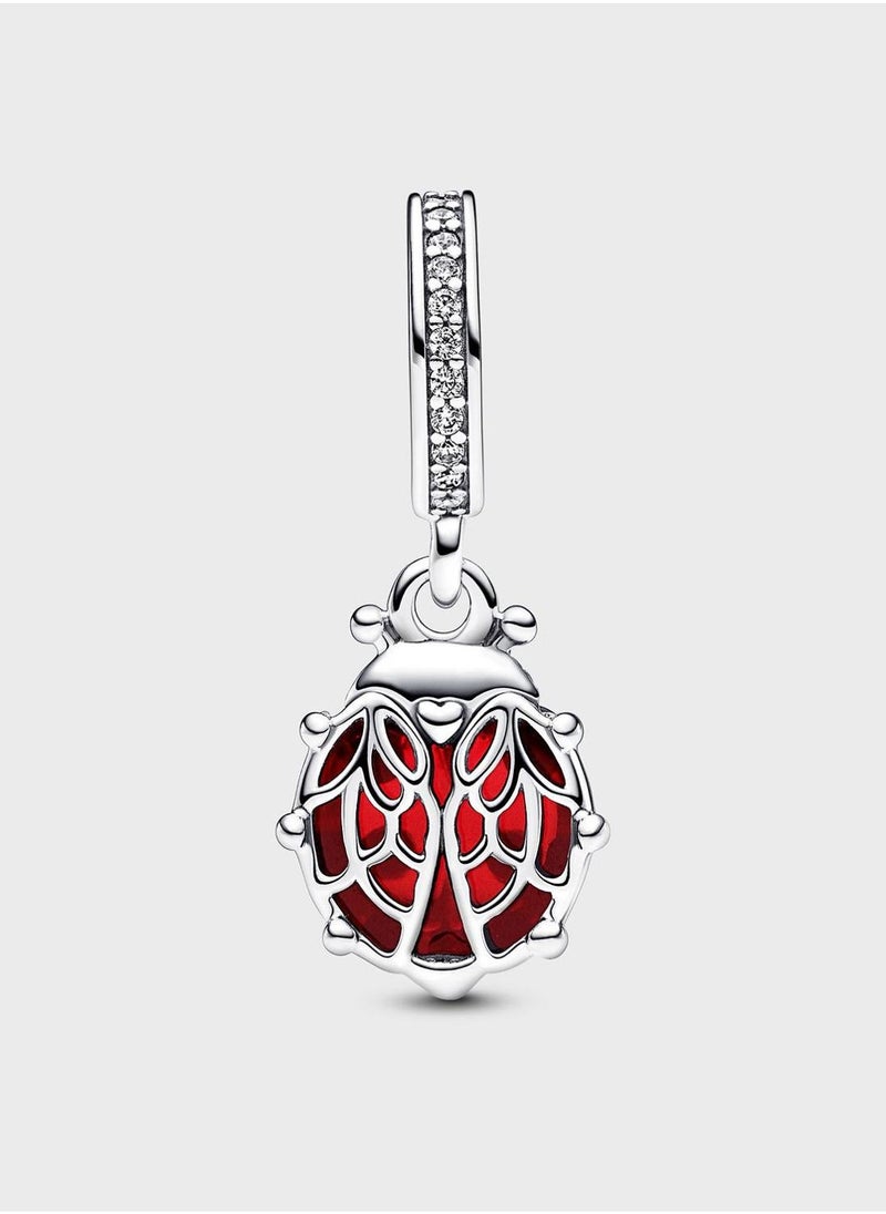 PANDORA - Ladybird Sterling Dangle Charm - Image 1