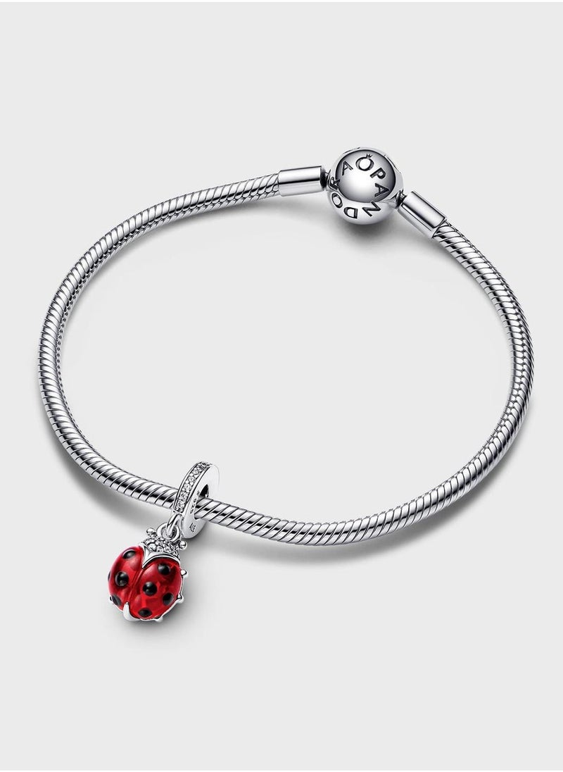 PANDORA - Ladybird Sterling Dangle Charm - Image 1