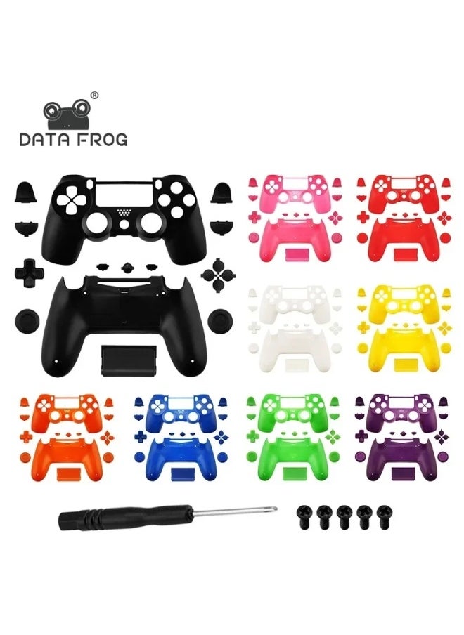 Generic - Full Set Replacement Faceplate Button Accessories For Ps4 Slim Jdm-040 Controller-Product Color:Blue - Image 1