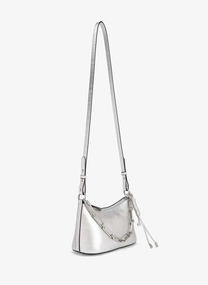 سيليست Solid Crossbody Bag With Chain Link Strap