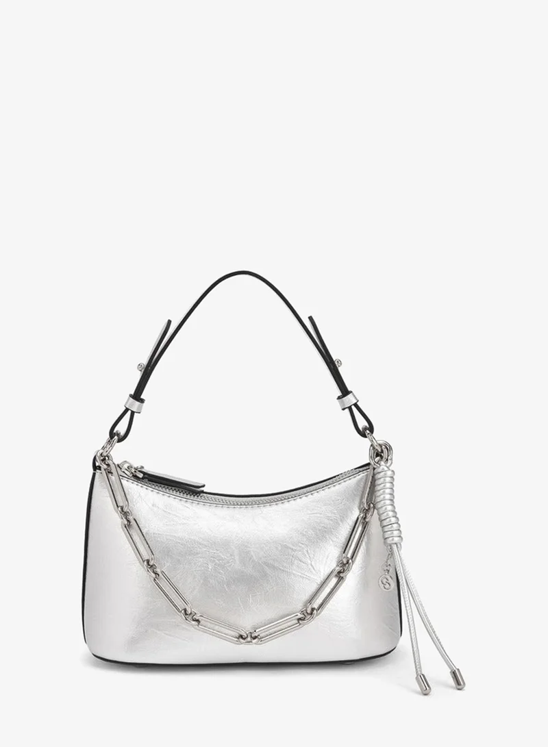 سيليست Solid Crossbody Bag With Chain Link Strap