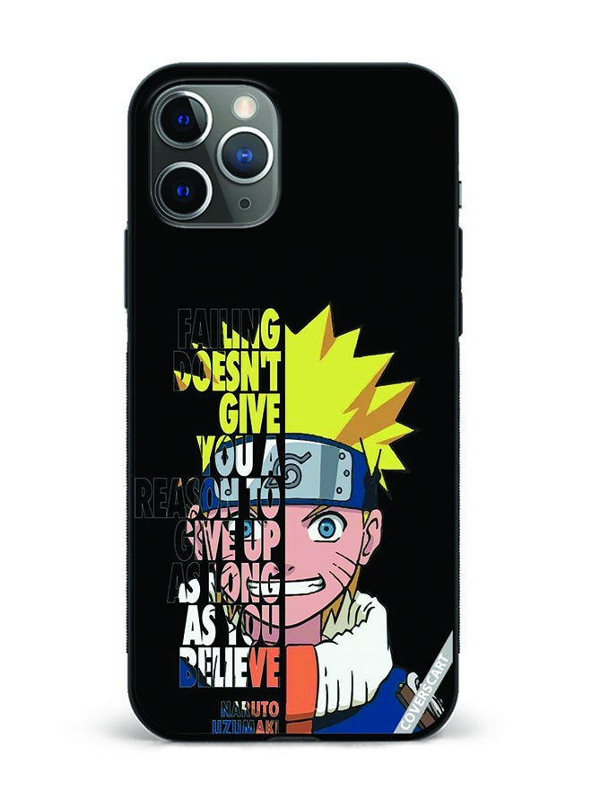 Protective Case Cover For Apple iPhone 11 Pro Naruto Design Black