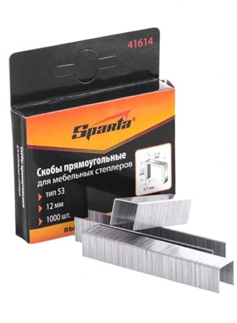 SPARTA Type 53 Staples for Staple Gun (12mm) - 1000 Pieces - Image 1