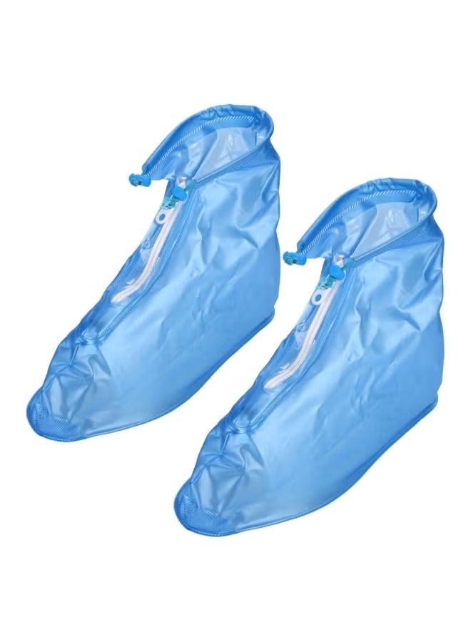 New Waterproof Reusable Shoe Covers Shoe Protector for Men Women (Color:Blue Size: XXL-38-39)