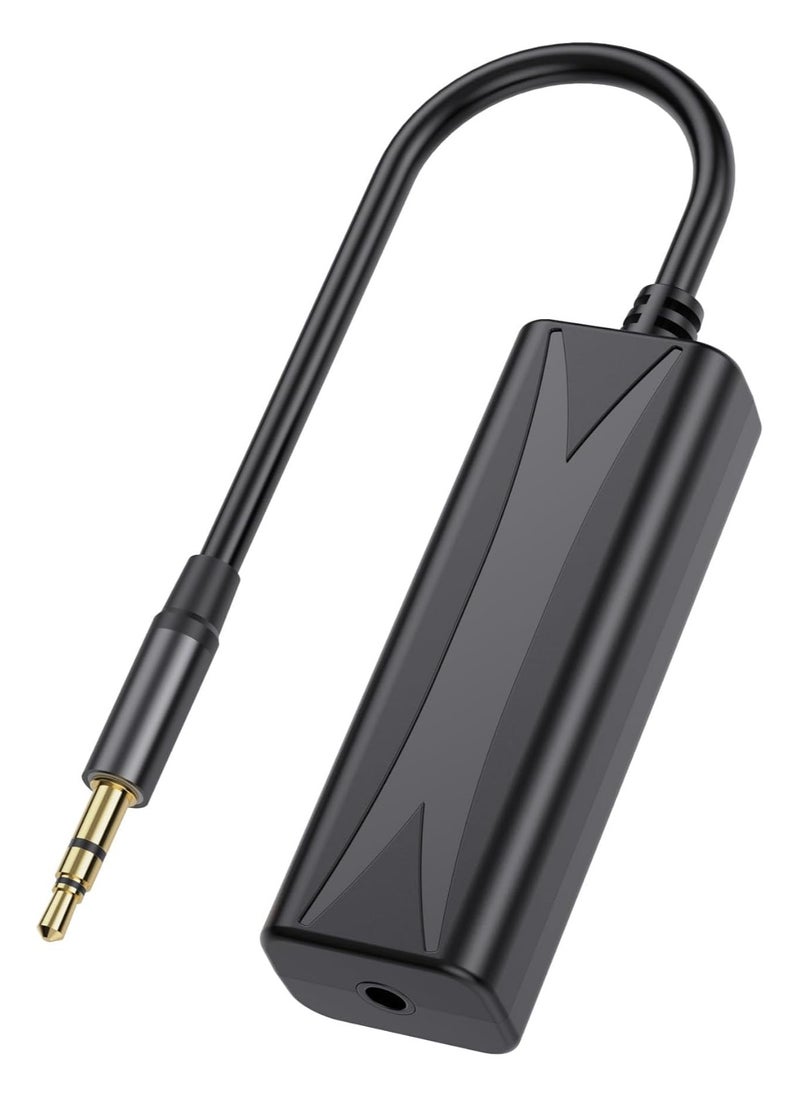 GUDOO - Ground Loop Noise Isolator With Audio Cable Ground Loop Isolator, Noise Filter, Eliminate The Buzzing Noise for Car Audio System/Home Stereo with Jack 3.5mm Audio Cable - Image 1