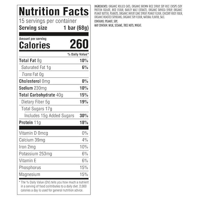 CLIF BAR - Energy Protein Bars - Crunchy Peanut Butter - Made with Organic Oats - Energy Bars - Non-GMO - (15 Pack) - Image 2