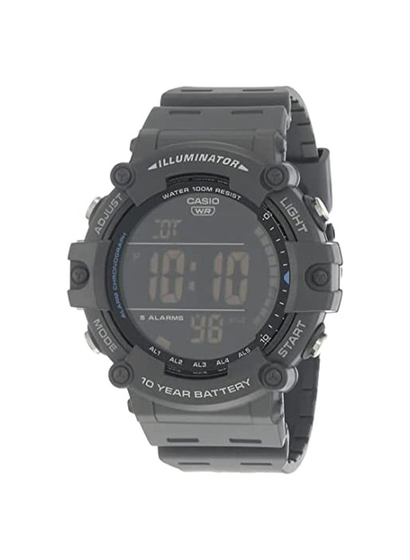 CASIO Men's Rubber Digital Buckle Wrist Watch-AE-1500WH-8BVDF - Image 1