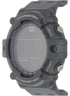 CASIO Men's Rubber Digital Buckle Wrist Watch-AE-1500WH-8BVDF  - Image 2