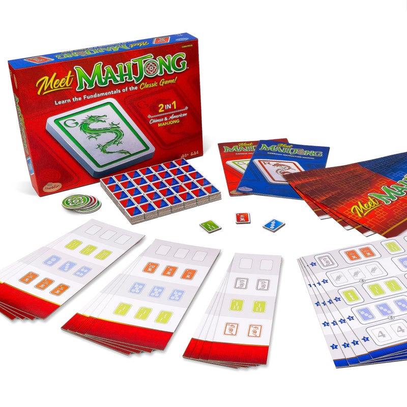 ThinkFun Meet Mahjong The Engaging Family Board Game for 4 Teaches Basics of Mahjong Perfect for Adults and Kids Enhances Memory and Cognitive Skills - Image 2