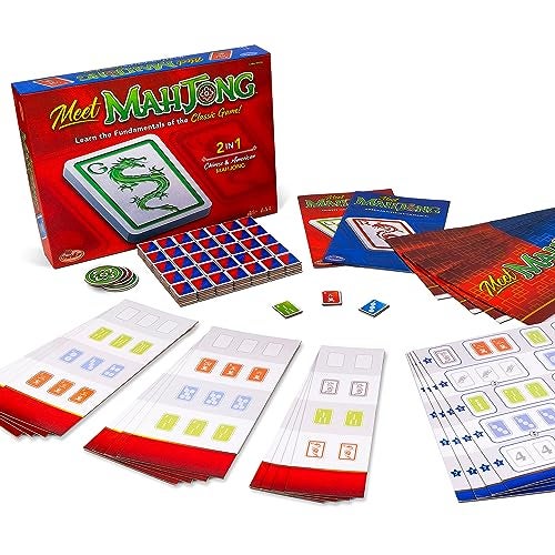 ThinkFun Meet Mahjong The Engaging Family Board Game for 4 Teaches Basics of Mahjong Perfect for Adults and Kids Enhances Memory and Cognitive Skills - Image 1