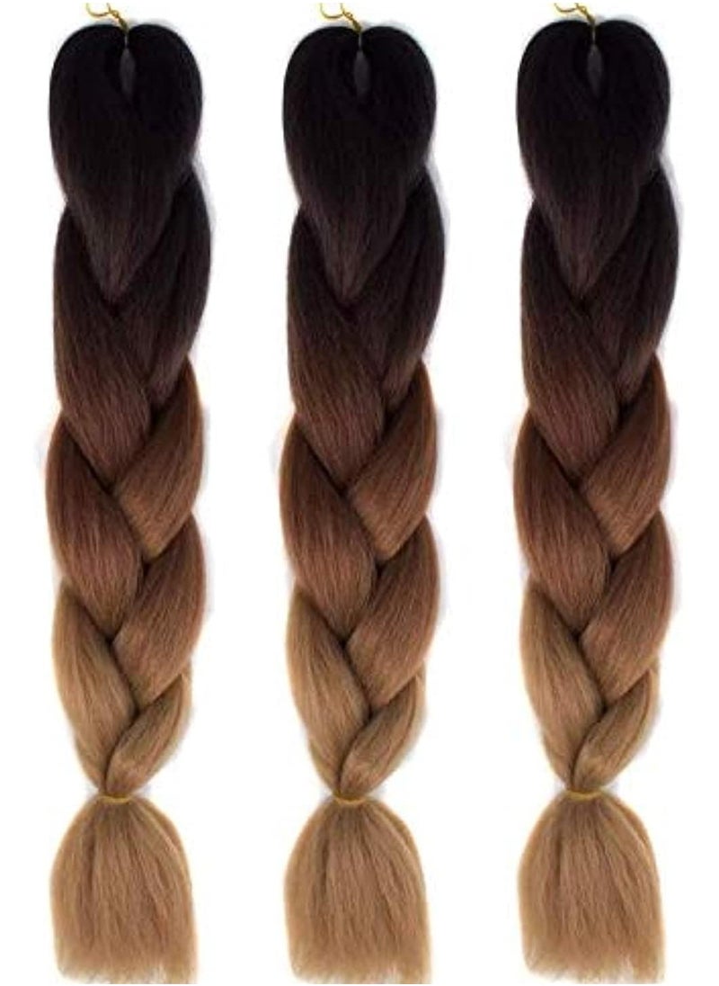 Estelle African braids Hair Extension,Crochet Braiding Hair Extensions Synthetic Braiding Hair High Temperature Synthetic Fiber Yaki Jumbo Braiding Hair (3 pcs,... 