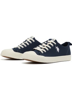 U.S. Polo Assn. Men's Navy Low-Top Canvas Sneakers - Iconic Branding for a Clean Look  - Image 2