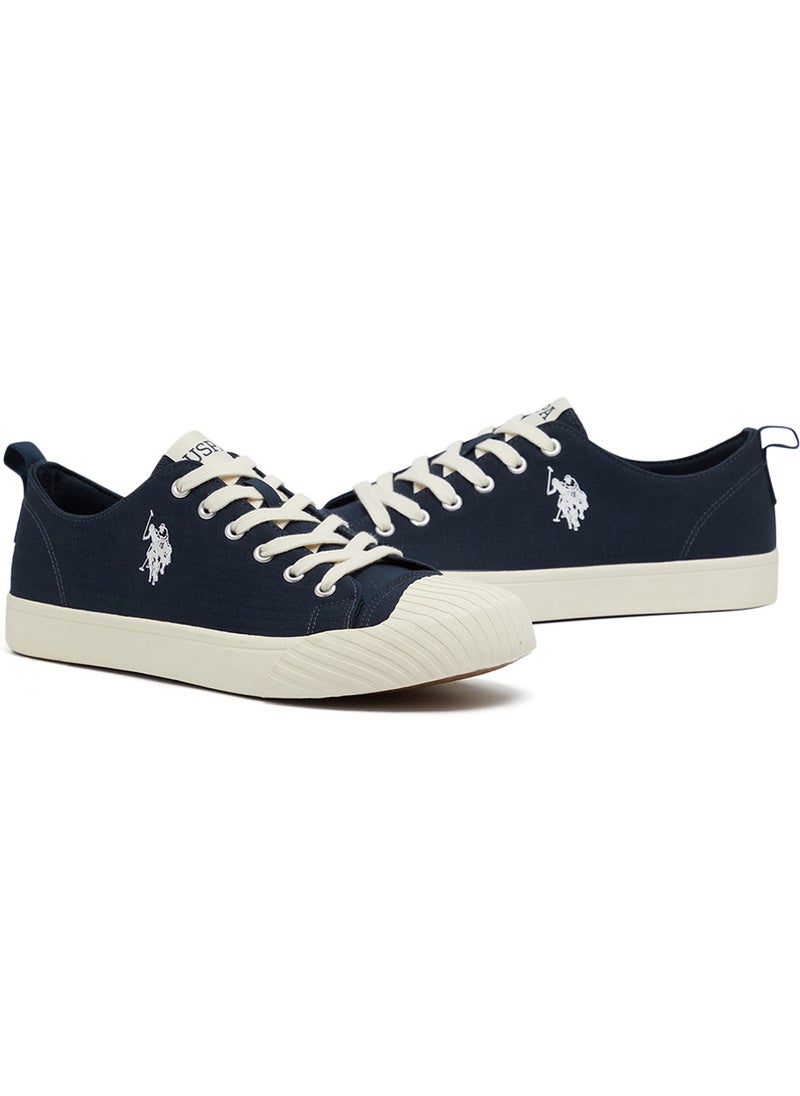 U.S. Polo Assn. - Men's Navy Low-Top Canvas Sneakers - Iconic Branding for a Clean Look - Image 1