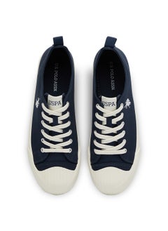 U.S. Polo Assn. Men's Navy Low-Top Canvas Sneakers - Iconic Branding for a Clean Look  - Image 4