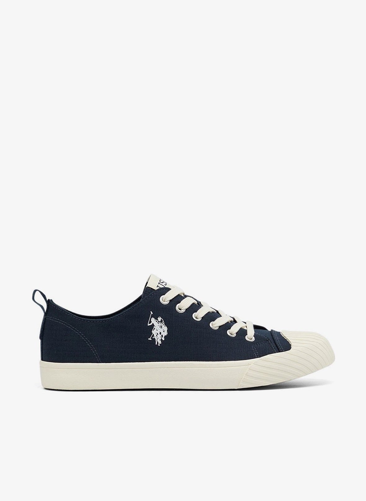 Men's Navy Low-Top Canvas Sneakers - Iconic Branding for a...                            </label>

                                <div class=
