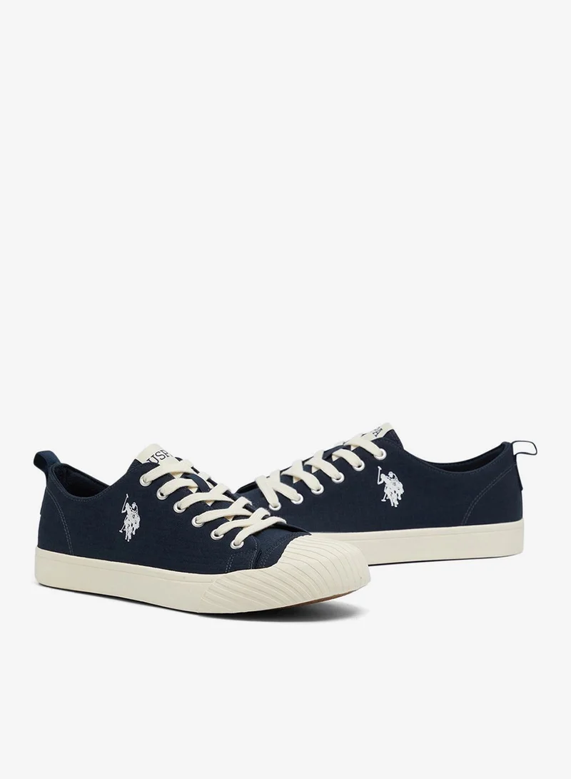 U.S. Polo Assn. Navy Men's Navy Low-Top Canvas Sneakers - Iconic Branding for a Clean Look Shoes for Men | Best Price UAE