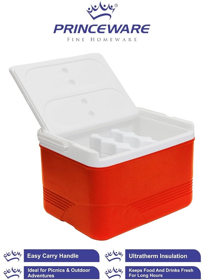 PRINCEWARE - Princeware Insulated 3414 Chiller Ice Box 14 LTR, Red - Image 1