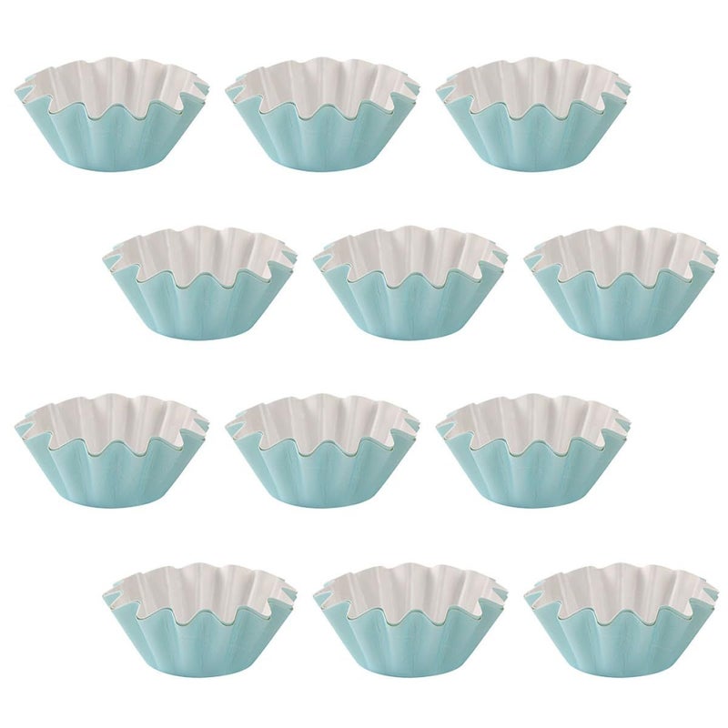 50pcs Blue Greaseproof Cupcake Liners Muffin Wrappers Disposable Baking Cups - Image 2