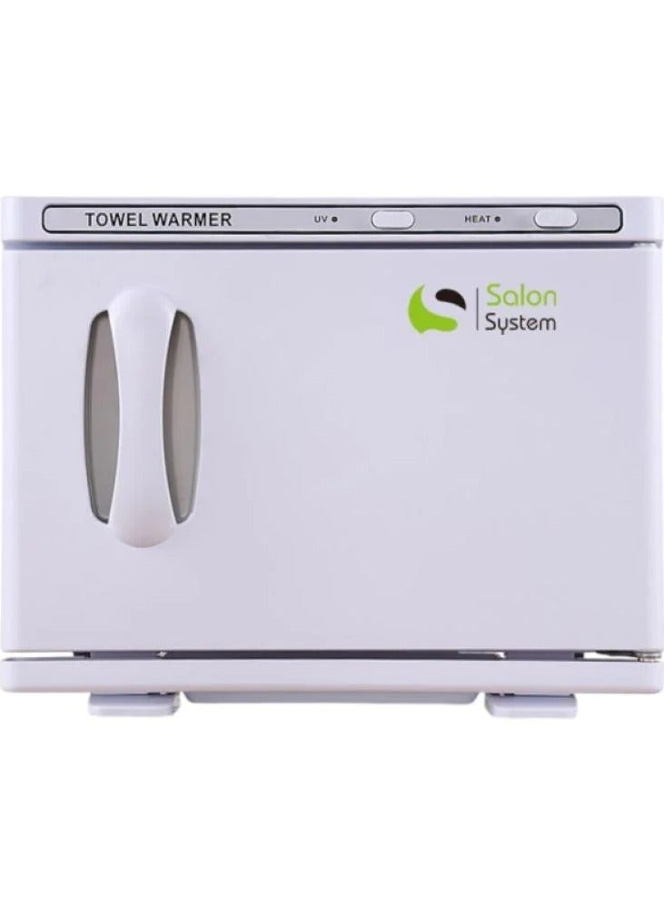 صالون سيستيم جهاز تسخين المناشف و تعقيم الادوات أبيض - Image 1