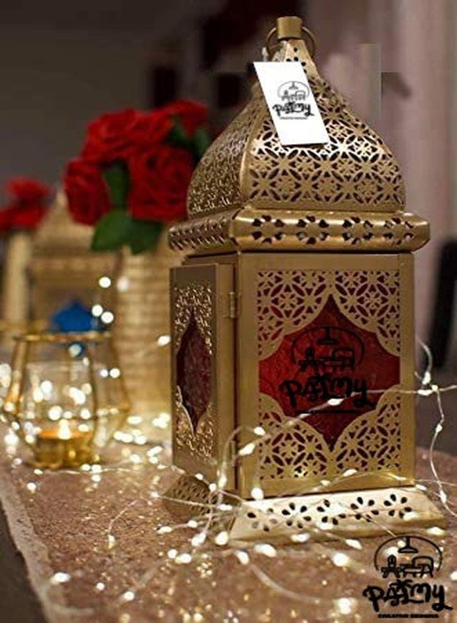 Palmy Metal Moroccan Hanging Lantern Tea Light Candle Holder for Home Decor - Image 5