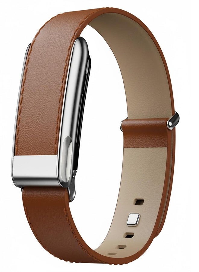 Leather Band Compatible with WHOOP 5.0 MG Life, Premium Leather Adjustable Replacement Strap Wristband for Fitness Wellness Sleep Tracker, Durable Comfortable for Men Women | Not for Whoop Gen 4 - Image 1