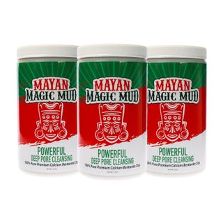 Mayan Magic Mud- Premium Indian Healing Clay- Powerful Deep Pore Cleansing Facial and Body Mask- 100% Pure Calcium Bentonite Clay- Treat Acne Breakouts, Blackheads, Oily Skin- 3 Pack (32 Oz Each) - pzsku/ZEBD59EB7338A0EA12E2CZ/45/_/1744137314/5ab4e014-5b5d-4730-9748-bc3e61f4f6b8