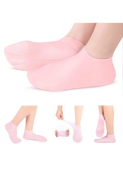 Silicone Socks For Women Moisturizing Foot Socks Soft Gel Socks Aloe Socks Women Spa Pedicure Socks For Repairing Dry Feet Cracked Heel And Softening Rough Skin Calluses
