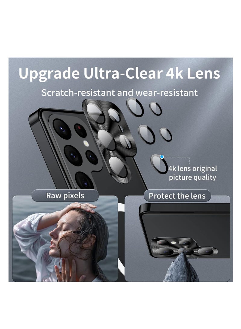 Metal Case for Samsung S24 Ultra 5G - Compatible with MagSafe Wireless Charger  Translucent Matte Back with Camera Lens Protection, Magnetic Case Cover - Image 4