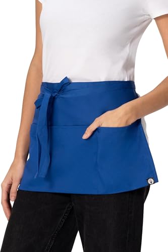 Chef Works Unisex Waitress Apron, Royal, One Size - Image 3