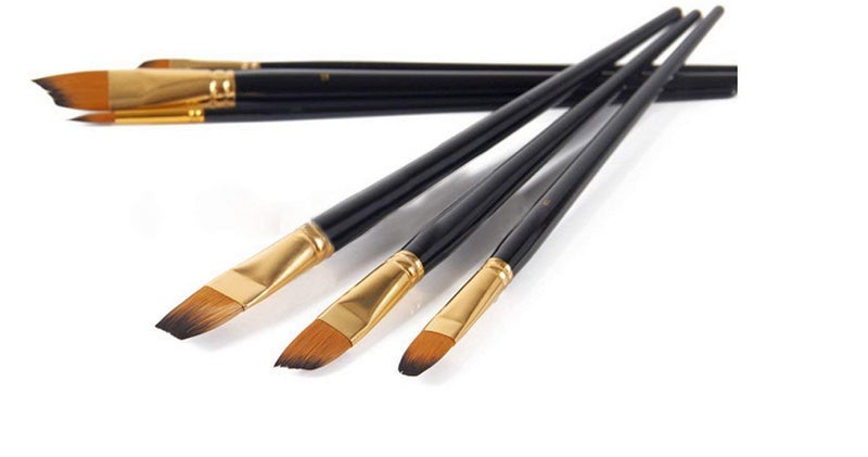 Qatalitic Set of 12 Professional & Exclusive Fine Art Long Handled Premium Paint Brush Set + Zippered Carry Bag with Pop Up Stand for Oil Acrylic Watercolor Painting - Image 4