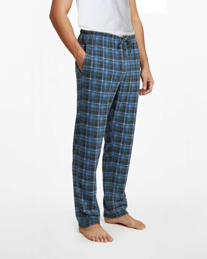 REALESSENTIALS Real Essentials 3 Pack: Men's Fleece Pajama Pants Loungewear Soft Pj Bottoms Sleepwear Pockets Set 6-L - Image 3