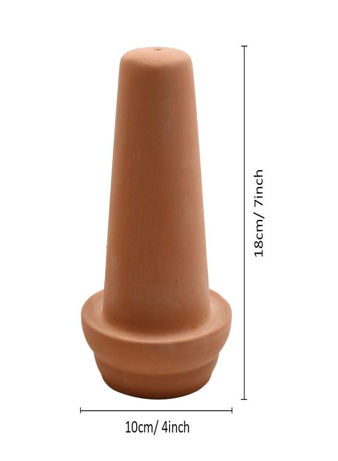 Saim Ceramic Spawning Breed Cone Orange Fish Tank Ornaments for Discus Clownfish Angelfish Aquatic Pets Breeding Cones Play Hide Rest 7 Inches - Image 4