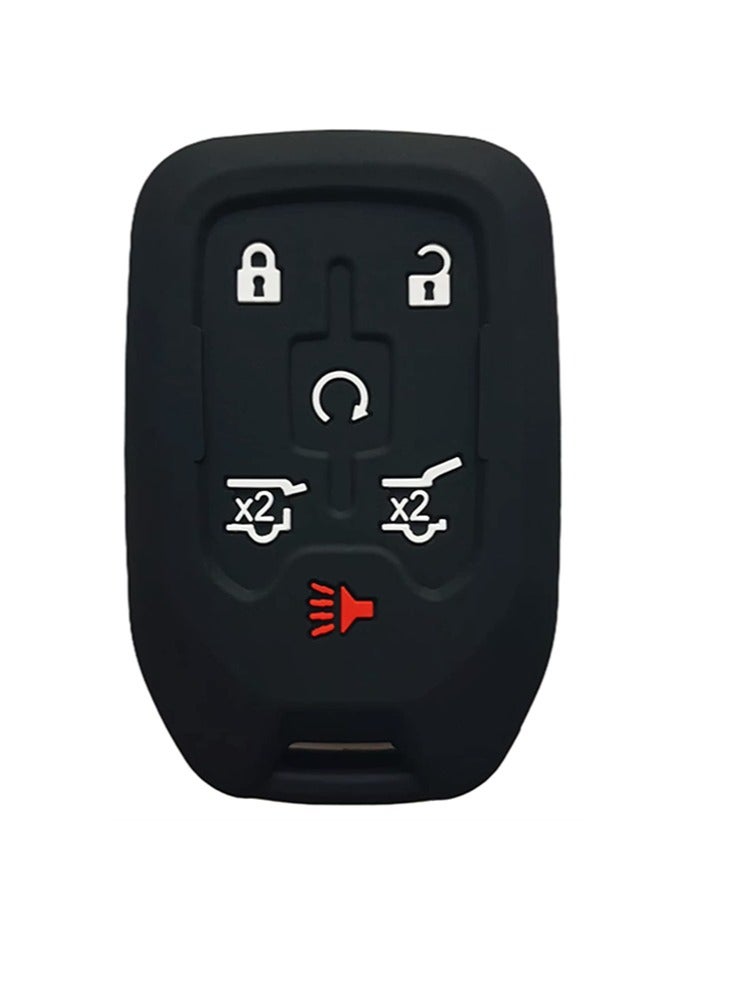 Service Zone Silicone Rubber Key Fob Cover Compatible With 2014-2021 Chevrolet Suburban Tahoe GMC Yukon Yukon XL HYQ1AA  - Image 1