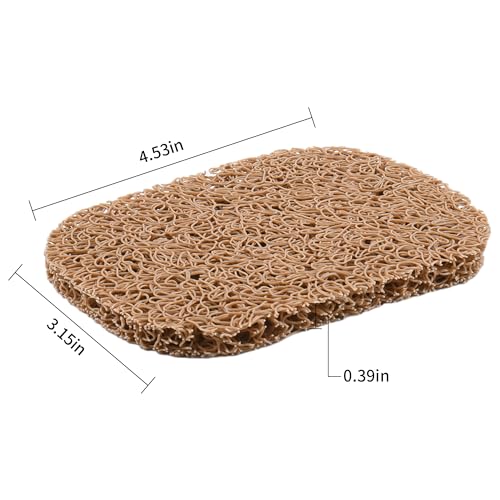 Yadream 4PCS BPA-Free Soap Savers Pads for Soap Dish,Easy to Clean Soap Lifting Pads Suitable for Shower Kitchen Bathroom Bathroom Travel Hotel Cleaning Product(Coffee) - Image 2