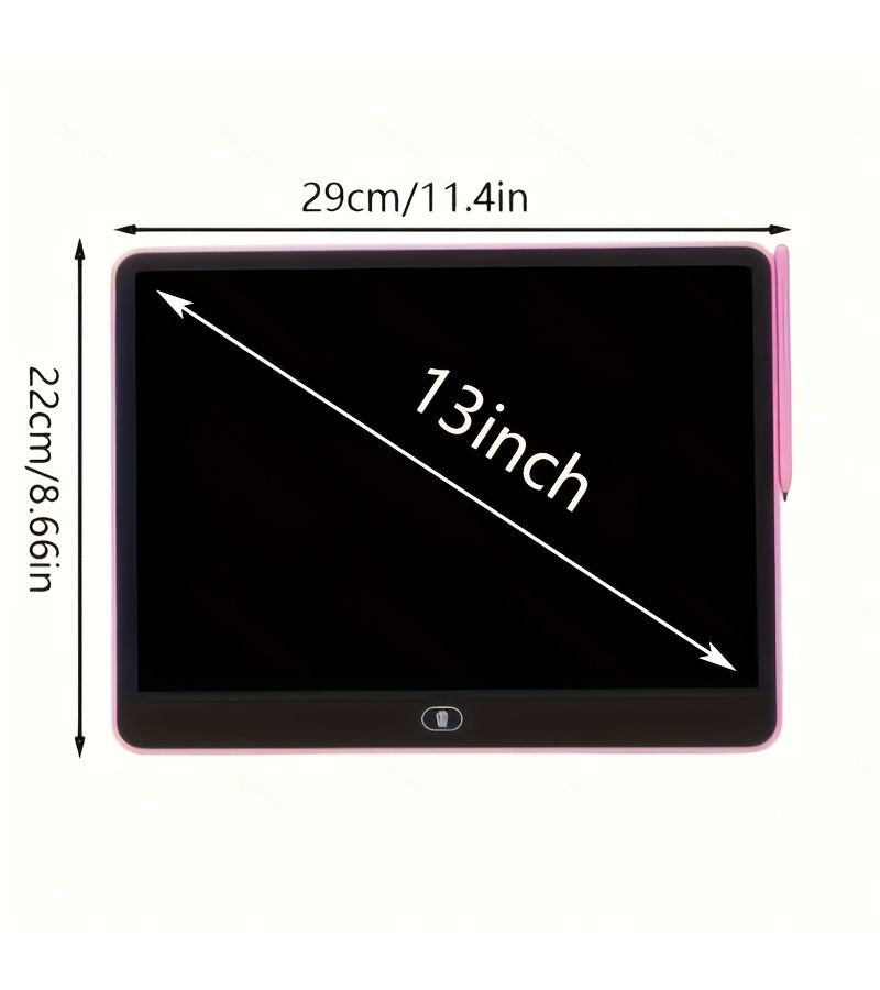 13 Inch Black Color Erasable Reusable LCD Drawing Board Eye Protection Portable Educational Toys For Teens Home School Halloween Christmas Gifts - Image 3