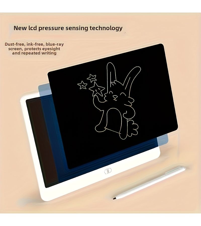 13 Inch Black Color Erasable Reusable LCD Drawing Board Eye Protection Portable Educational Toys For Teens Home School Halloween Christmas Gifts - Image 4