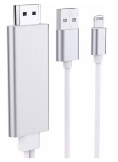 Generic Apple Lightning to HDMI Cable for iPhone to TV, Compatible for iPhone iPad to HDMI Cable Cord, 5.8FT 1080P Digital AV Adapter HDTV Cable for iPhone/iPad to TV Projector Monitor  - Image 1
