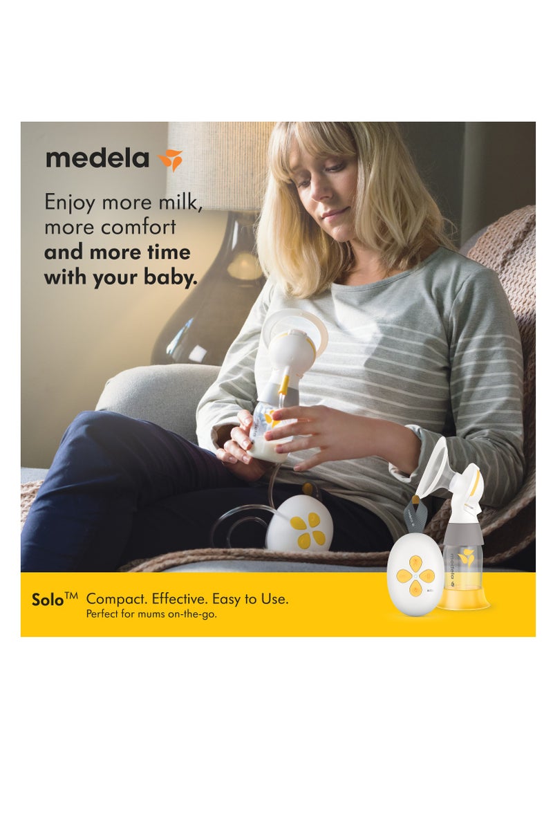 Medela Solo Single Electric Breast Pump Number 1 Brand In Hospitals Noticeably Quieter, Usb-chargeable, Featuring Personalfit Flex Shield And Medela 2-Phase Expression Technology - Image 2