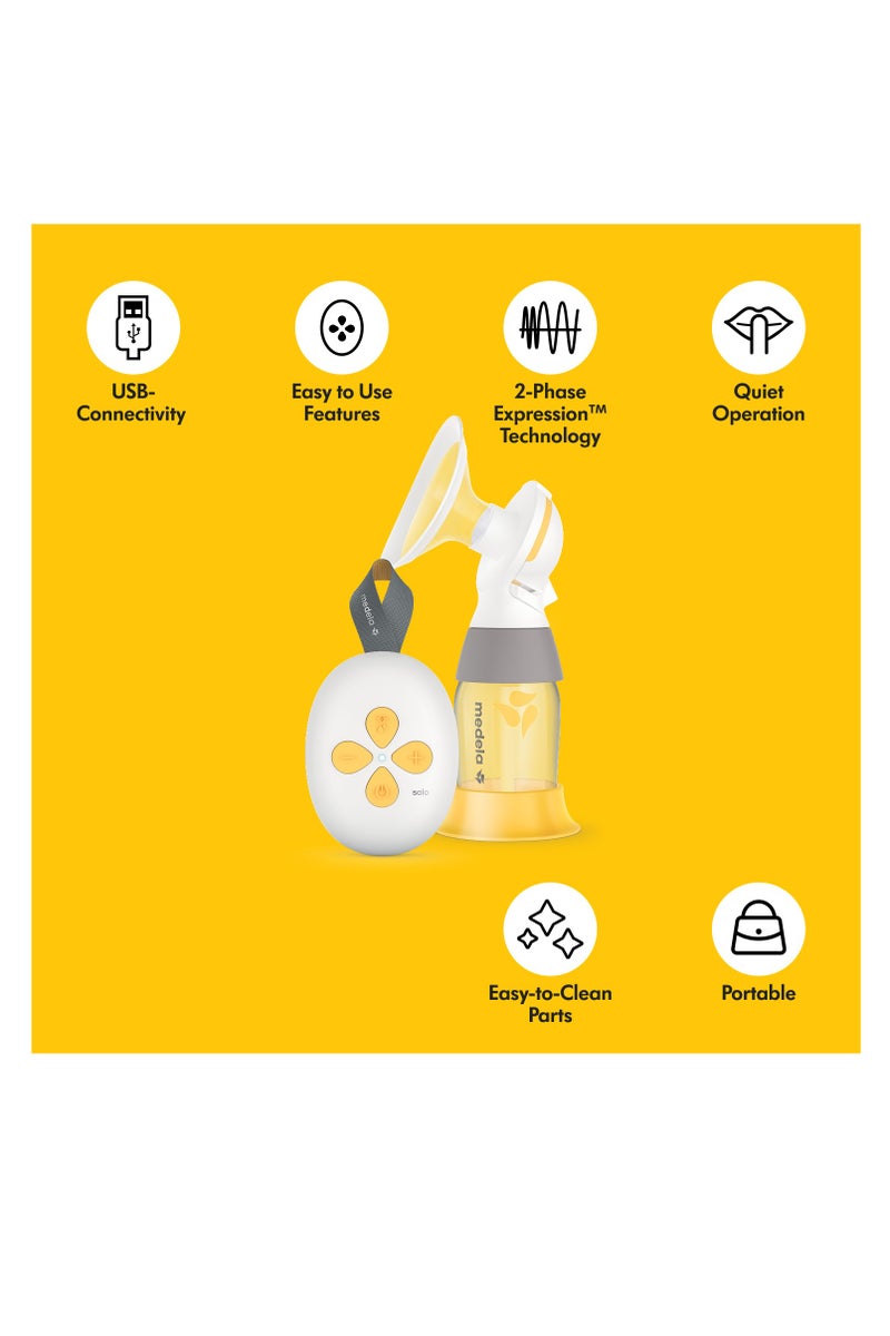 Medela Solo Single Electric Breast Pump Number 1 Brand In Hospitals Noticeably Quieter, Usb-chargeable, Featuring Personalfit Flex Shield And Medela 2-Phase Expression Technology - Image 3