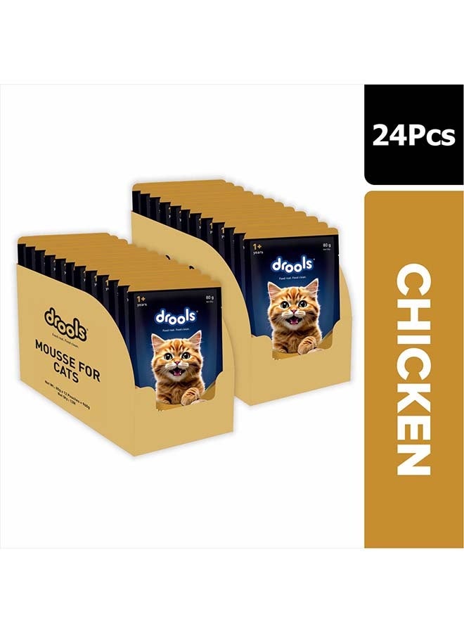 Drools Chicken Mousse Cat 80gm – Pack of 24 - Image 1