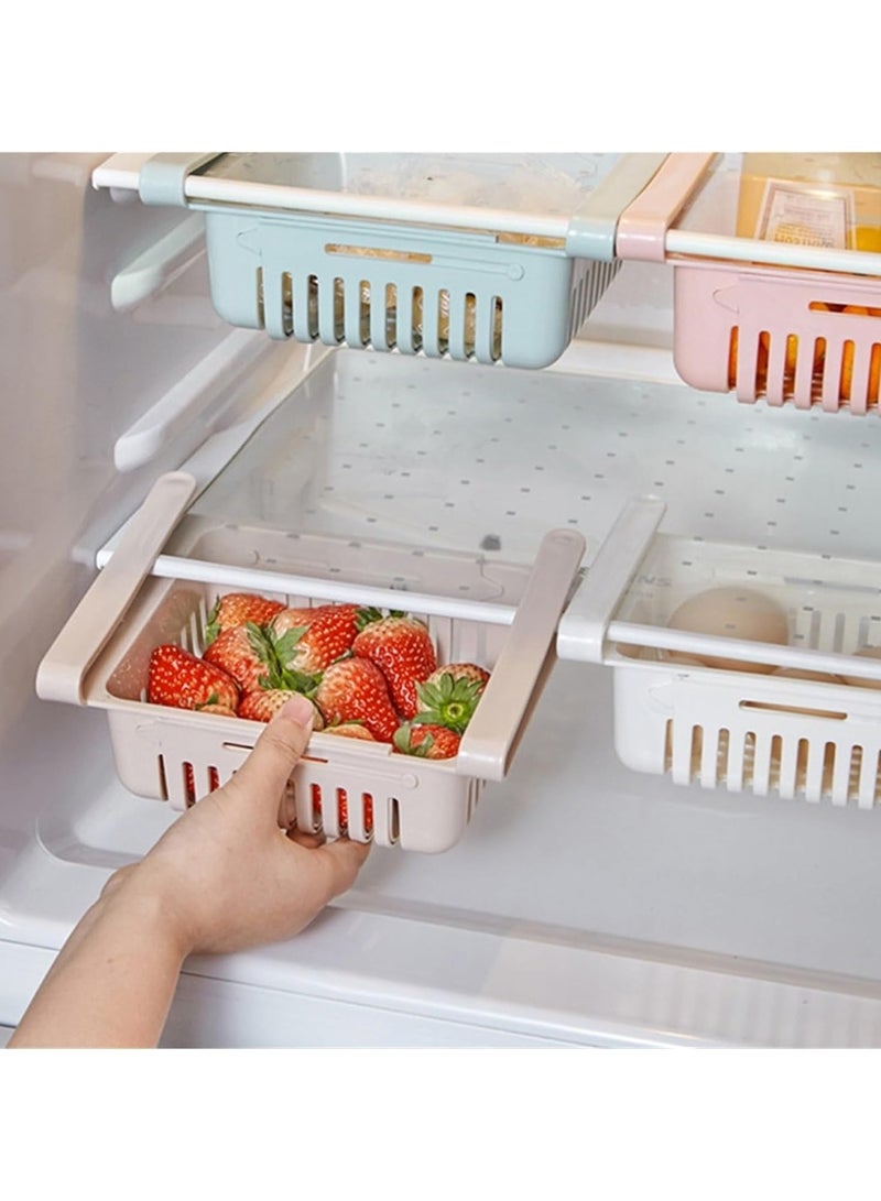 Huitich Refrigerator Food Storage Organizer Beige Pack of 2  - Image 2