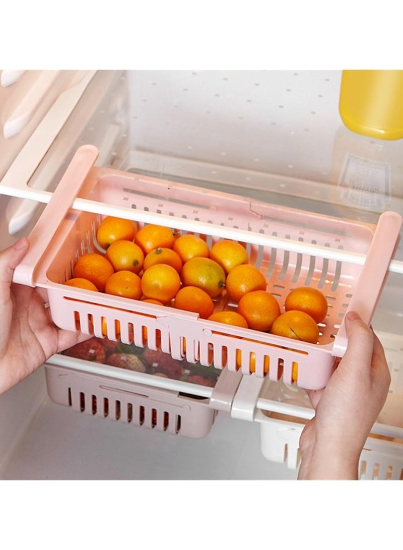 Huitich Refrigerator Food Storage Organizer Beige Pack of 2  - Image 4