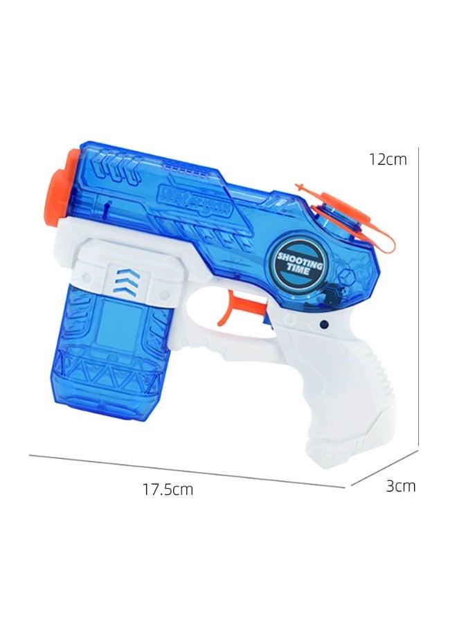 Goolsky Toy Water Gun - Transparent Mini Water Blaster with Shooting Mechanism, Non-Toxic Plastic Pool & Outdoor Water Gun &, Summer Water Play, Party, Backyard - Multi-Color (Blue) - Compact Spray - Image 5
