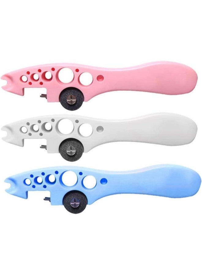 klarako Ampoule Opener Bottle Opener 3Pcs Multifunctional Vial Cap Remover with Grinding Wheel Ampoule Cutting Device for Home Medical Use  - Image 1