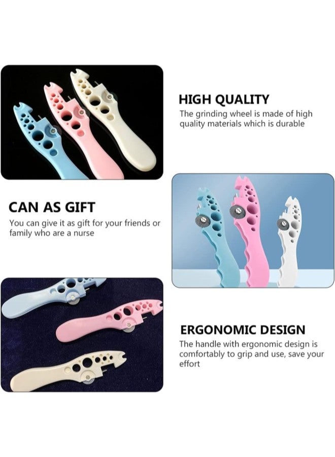 klarako Ampoule Opener Bottle Opener 3Pcs Multifunctional Vial Cap Remover with Grinding Wheel Ampoule Cutting Device for Home Medical Use  - Image 2