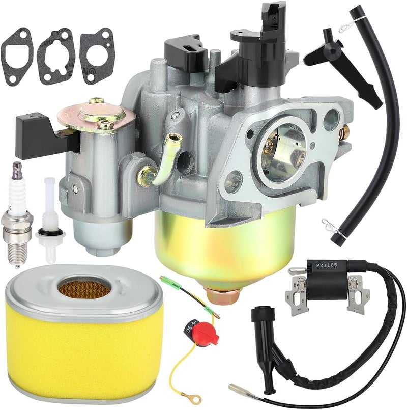 Dalom GX160 Carburetor for Honda GX 160 GX200 GX 200 5.5 HP 5HP 6.5HP 5.5HP Replace 16100-ZH8-W51 16100-ZH8-W61 Engine with Ignition Coil 17210-ZE1-505 Air Filter - Image 1
