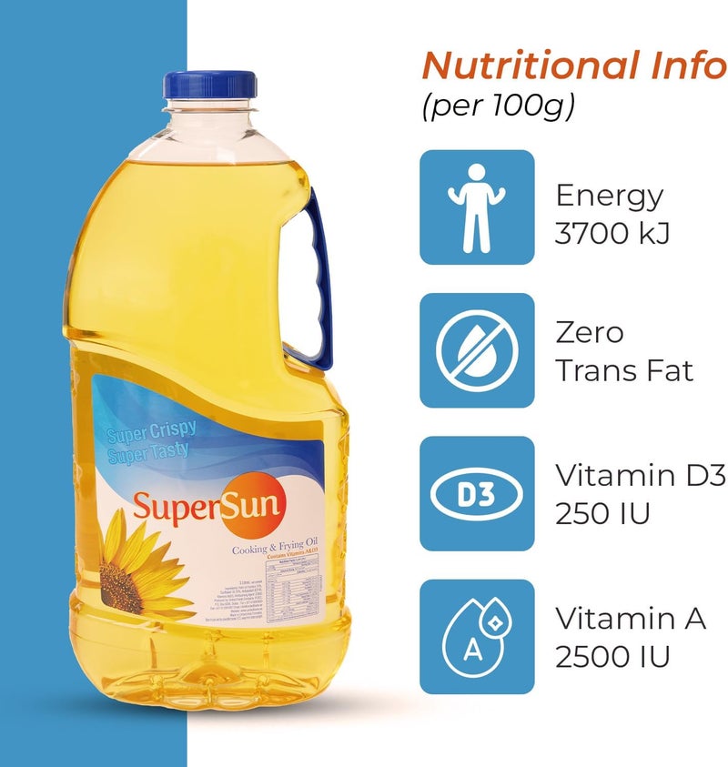 Supersun Cooking & Frying Oil, 3 Litres - Image 5