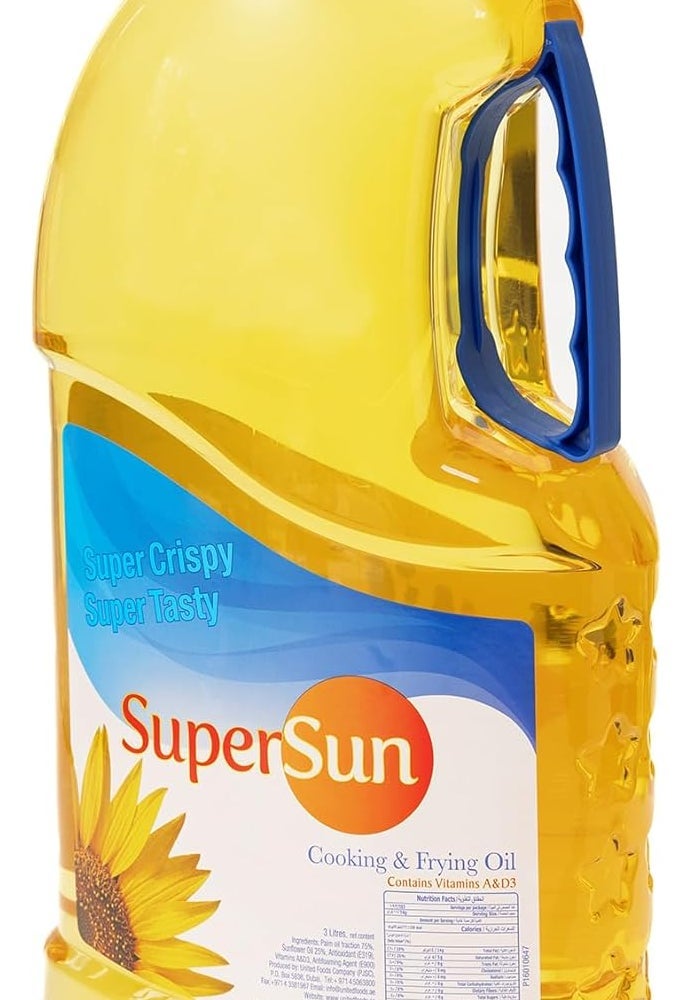 Supersun Cooking & Frying Oil, 3 Litres - Image 3