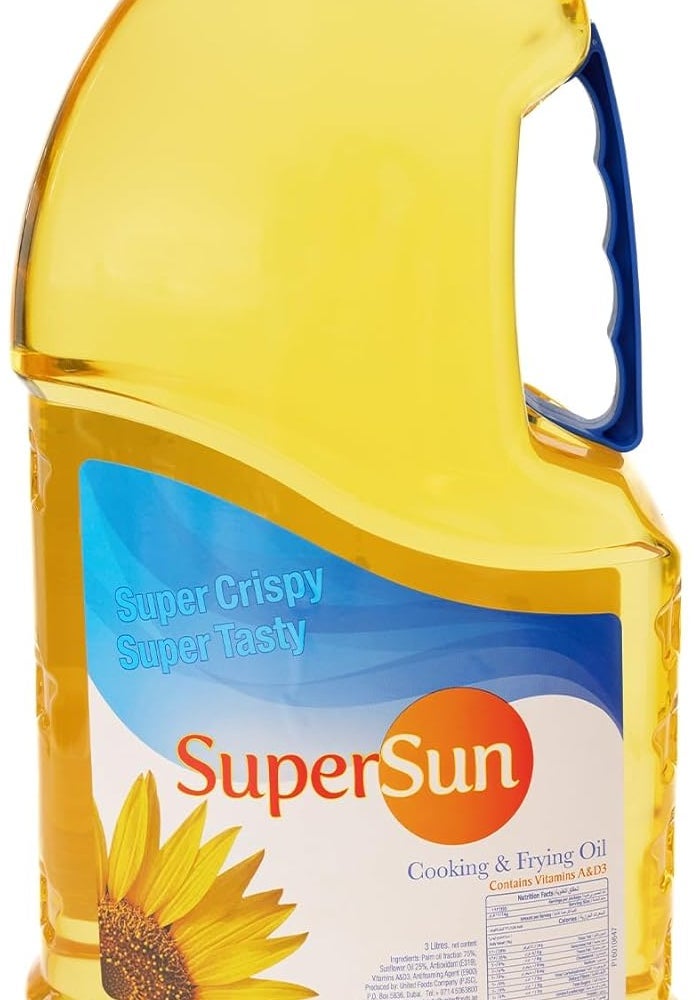 Supersun Cooking & Frying Oil, 3 Litres - Image 1
