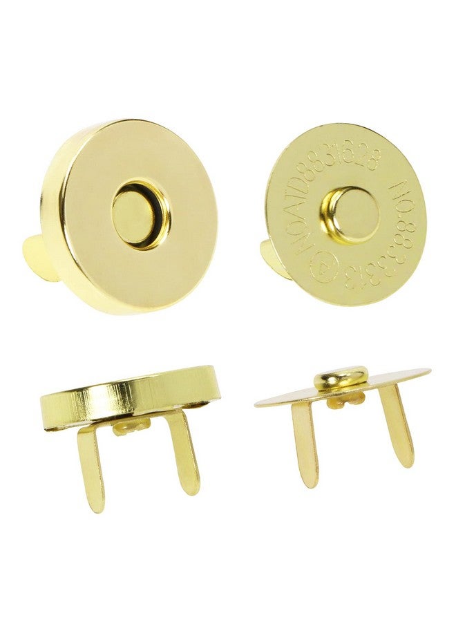 Mini Skater Mini Skater Bags & Totes 18mm Snap Closure, 6-Pack (18mm, Gold)  - Image 1